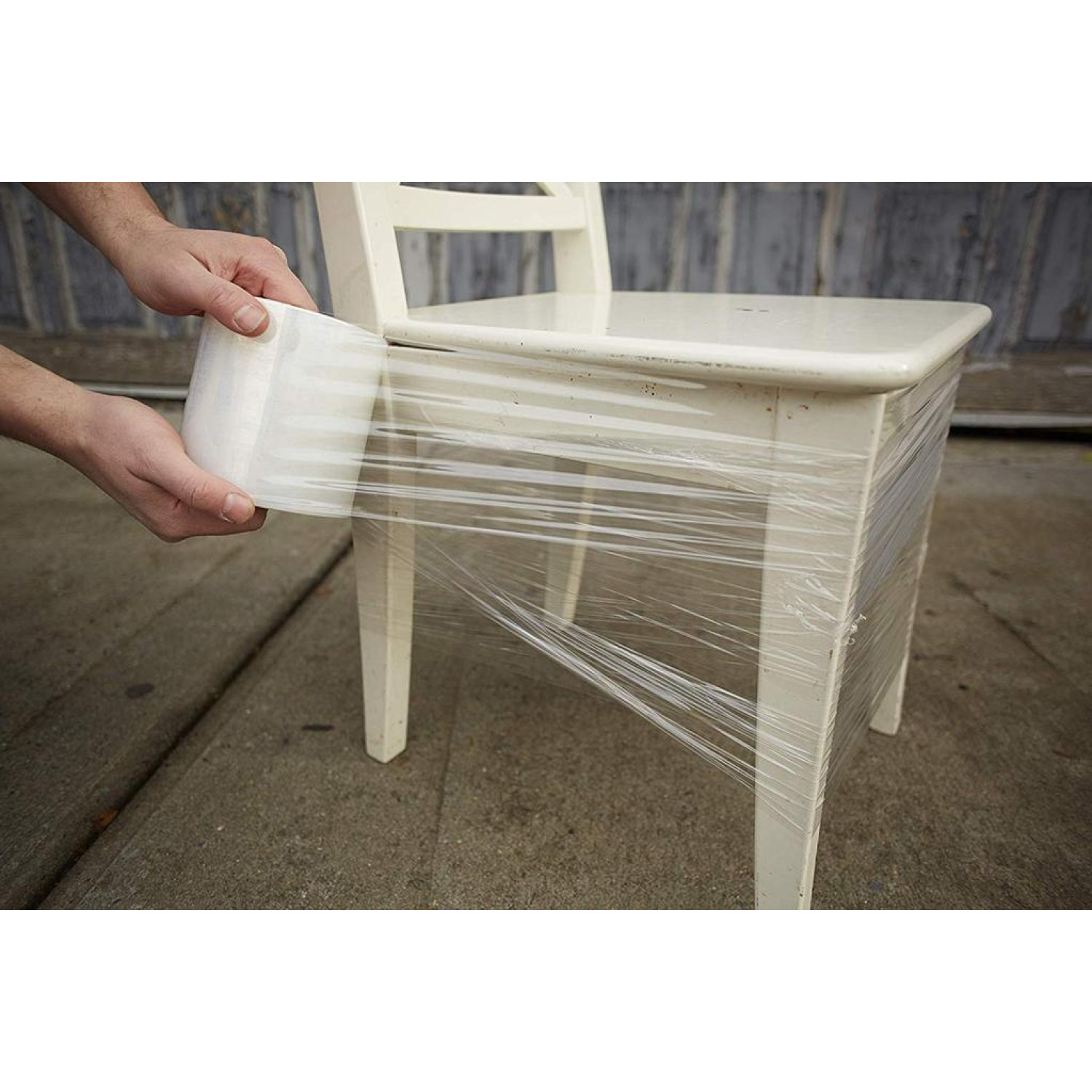 Self-adhesive Packing Film IDL Packaging Stretch Wrap - 5" X 1000' Mini Rolls, 80 Gauge, Pack Of 2 With Handles - Clear Plastic Moving Wrap Plastic Wrap Roll