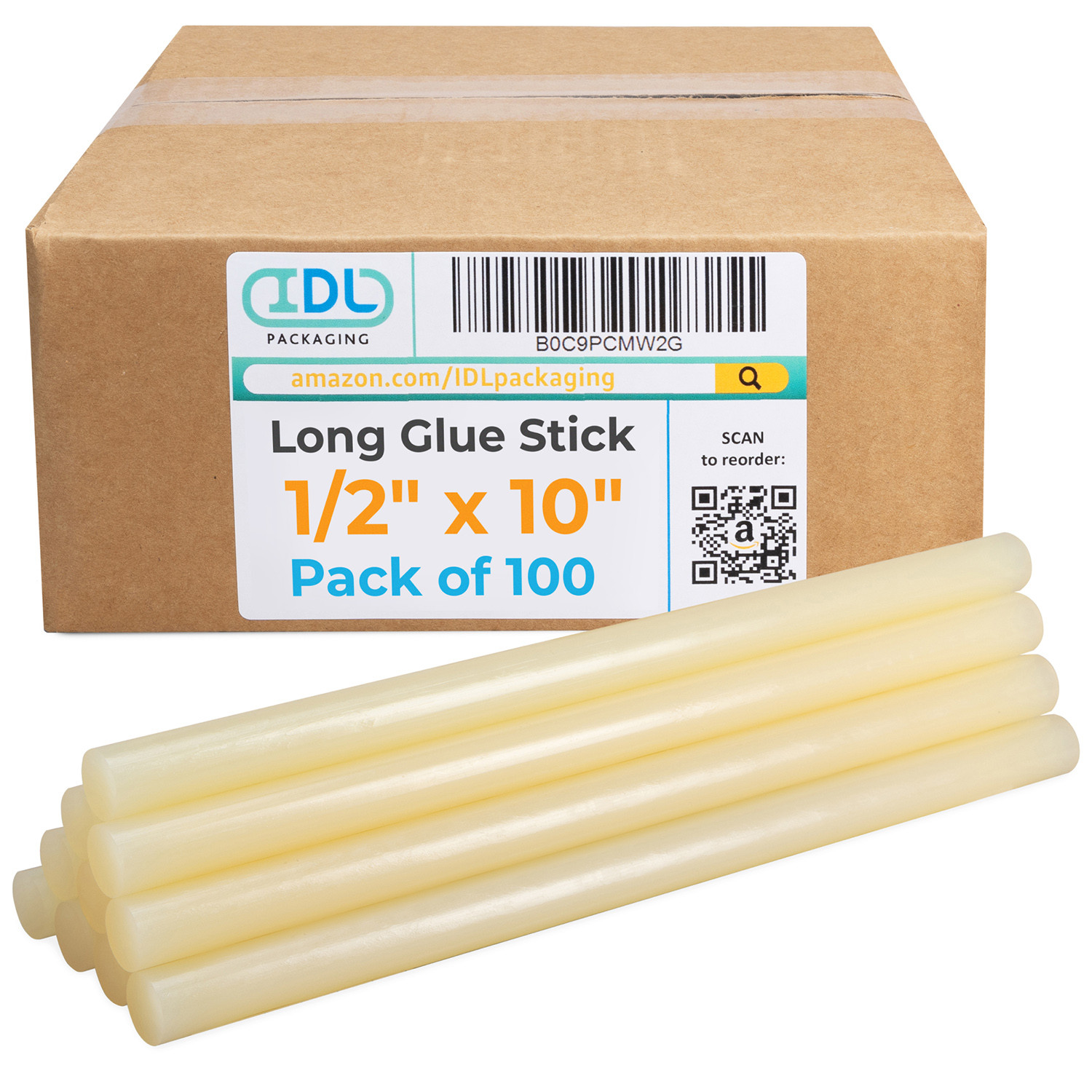 1/2 x 10 Full-Size Hot Glue Sticks for Glue Guns, Clear buy in stock in  U.S. in IDL Packaging