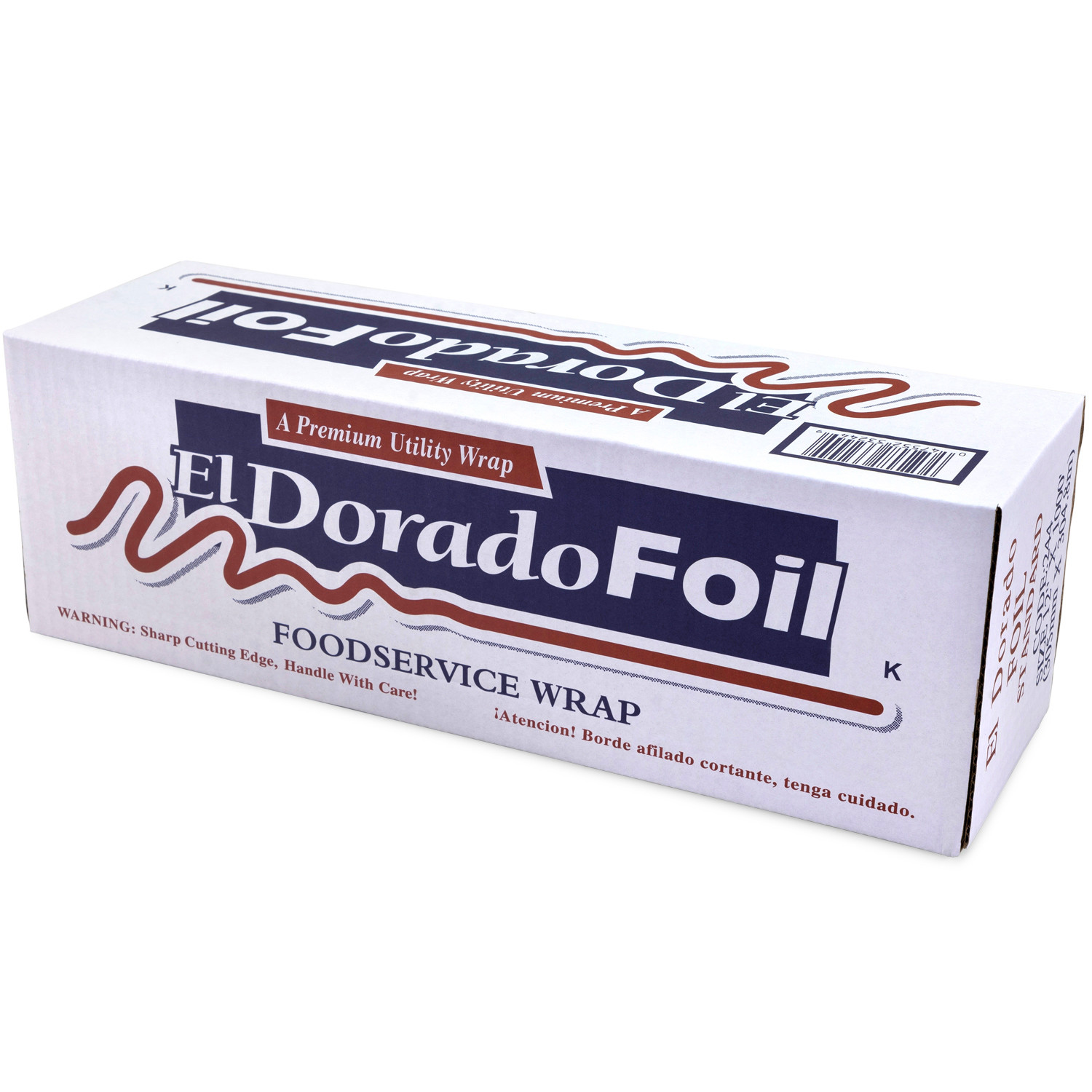 12 x 1000' El Dorado Aluminum Foil Roll in Self-Dispensed Box with Cutter  buy in stock in U.S. in IDL Packaging