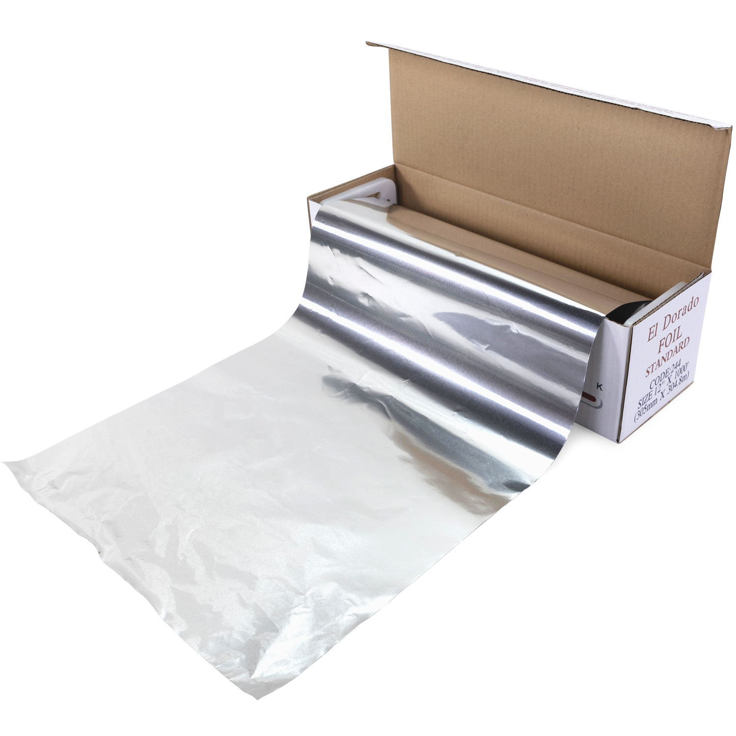 Aluminum Foil Food Service Roll with Sturdy Corrugated Cutter Box (12 –  EcoQuality Store