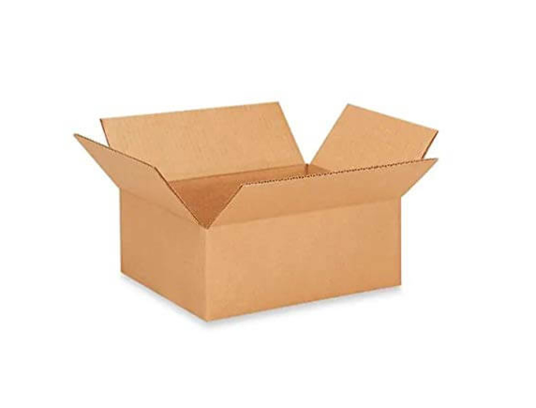 11 1/4"L x 8 3/4"W x 4"H Letterhead Cardboard Box for Moving, Shipping or Storage, 100% Recyclable, Brown 5