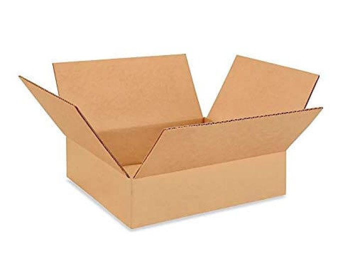 12"L x 12"W x 3"H Flat Cardboard Boxes