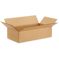 16"L x 8"W x 4"H Medium Cardboard Box for Moving, Shipping or Storage, 100% Recyclable, Brown