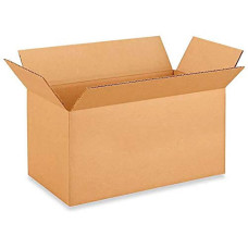 18"L x 9”W x 9"H Long Cardboard Box for Moving, Shipping or Storage, 100% Recyclable, Brown