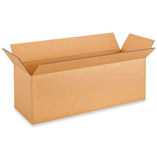 18"L x 6"W x 6"H Long Box for Moving, Shipping or Storing Items, 100% Recyclable, Brown