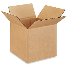 6"L x 6"W x 6"H Small Box for Presents, Shipping or Storing Items, 100% Recyclable, Brown