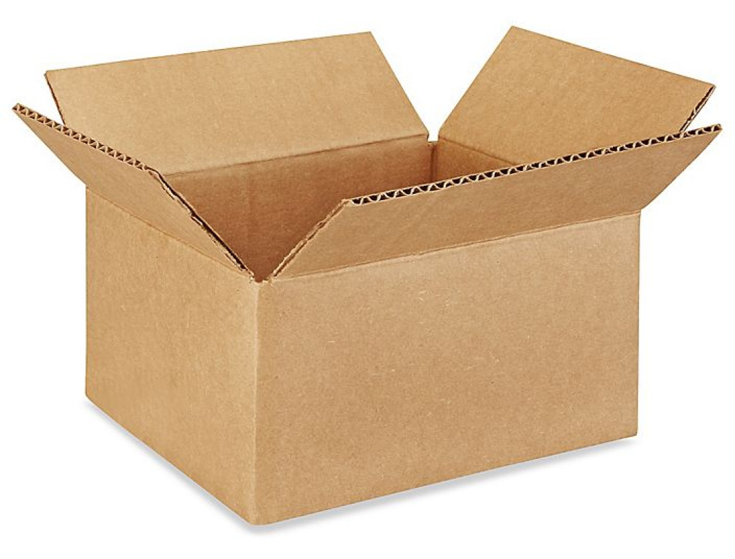 8"L x 6"W x 4"H Small Box for Presents, Shipping or Storing Items, 100% Recyclable, Brown