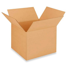 20"L x 20"W x 16"H Large Corrugated Box for Moving, Shipping or Storage, 100% Recyclable, Brown