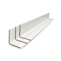 2" x 2" x 48" V-Board Cardboard Edge Protector, Extra Hard, White