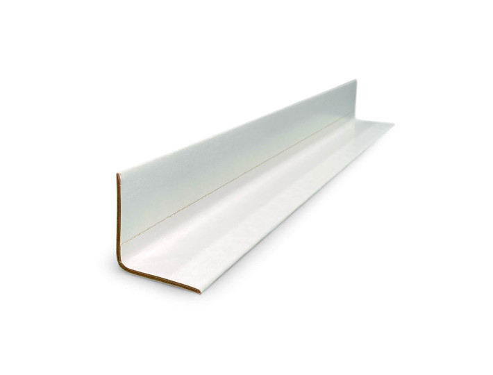 2" x 2" x 9" V-Board Cardboard Edge Protector, Extra Hard, White