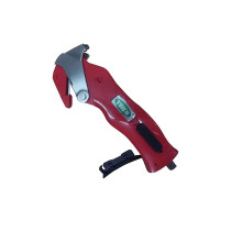 All-in-One Package Opener with Built-in Film Cutter & Strap Cutter & Tape Splitter & Staple Remover of Red Color (Pack of 1 and 7)