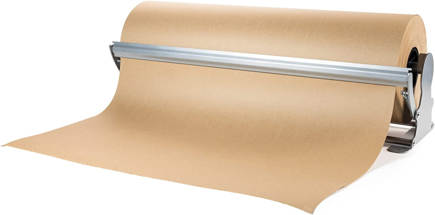 PD-W18 Wall Mounted Kraft Paper Roll Dispenser & Cutter for Rolls