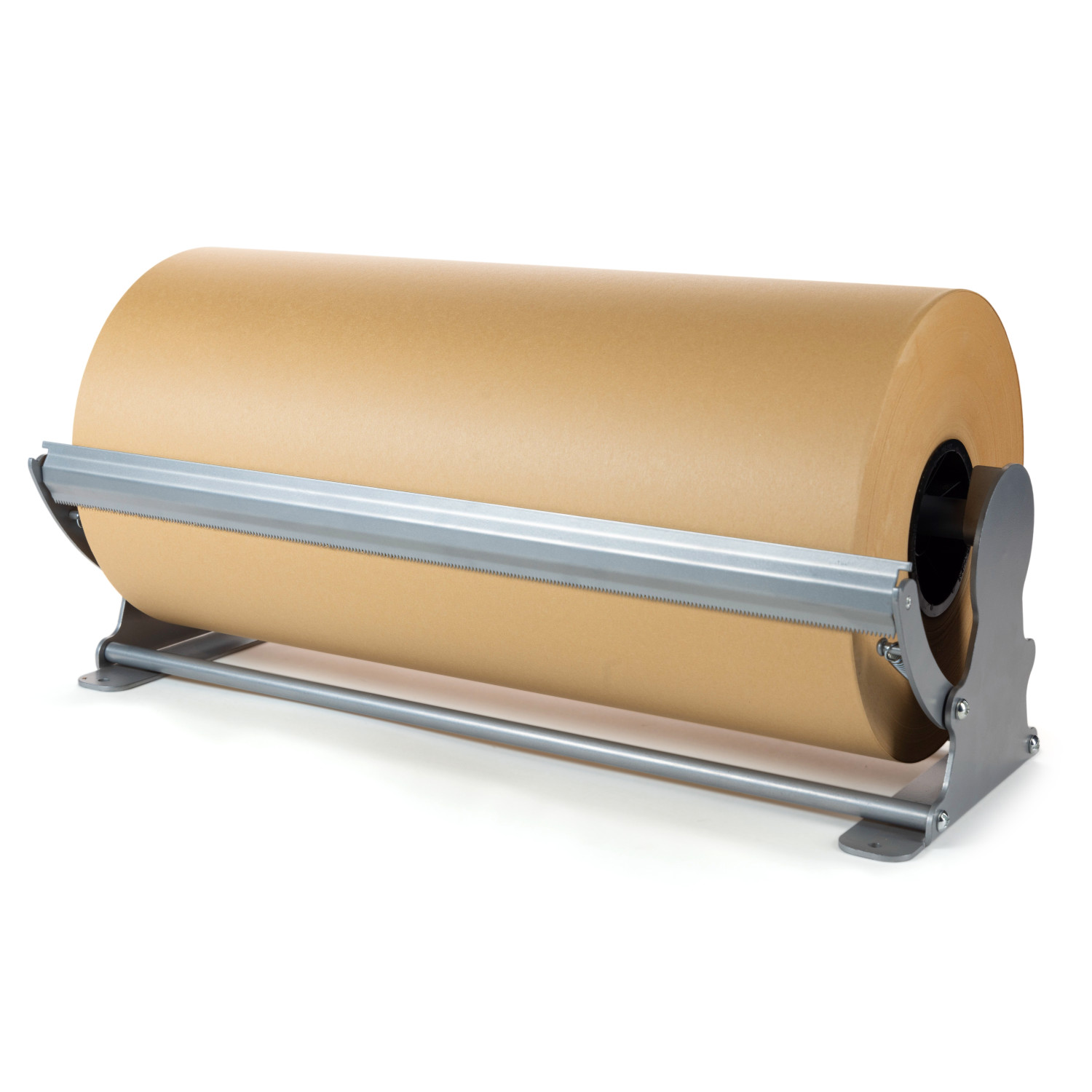 IDL Packaging PD-18 Durable Kraft and Butcher Paper Dispenser & Cutter for  up to 18 Width and 10 Diameter Rolls – Horizontal Tabletop Paper Roll  Holder – Steel Dispenser with Cutter 