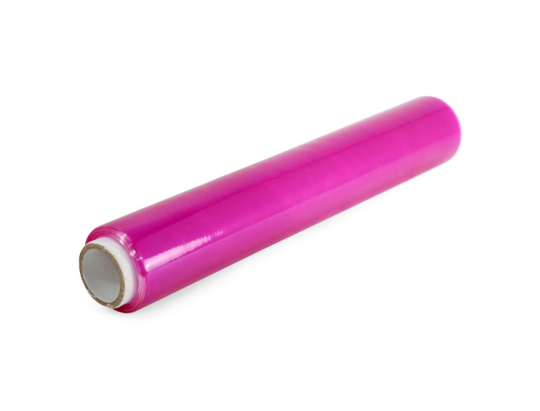 12" Strong PVC Cling Food Film Wrap Refill Roll, Violet Color