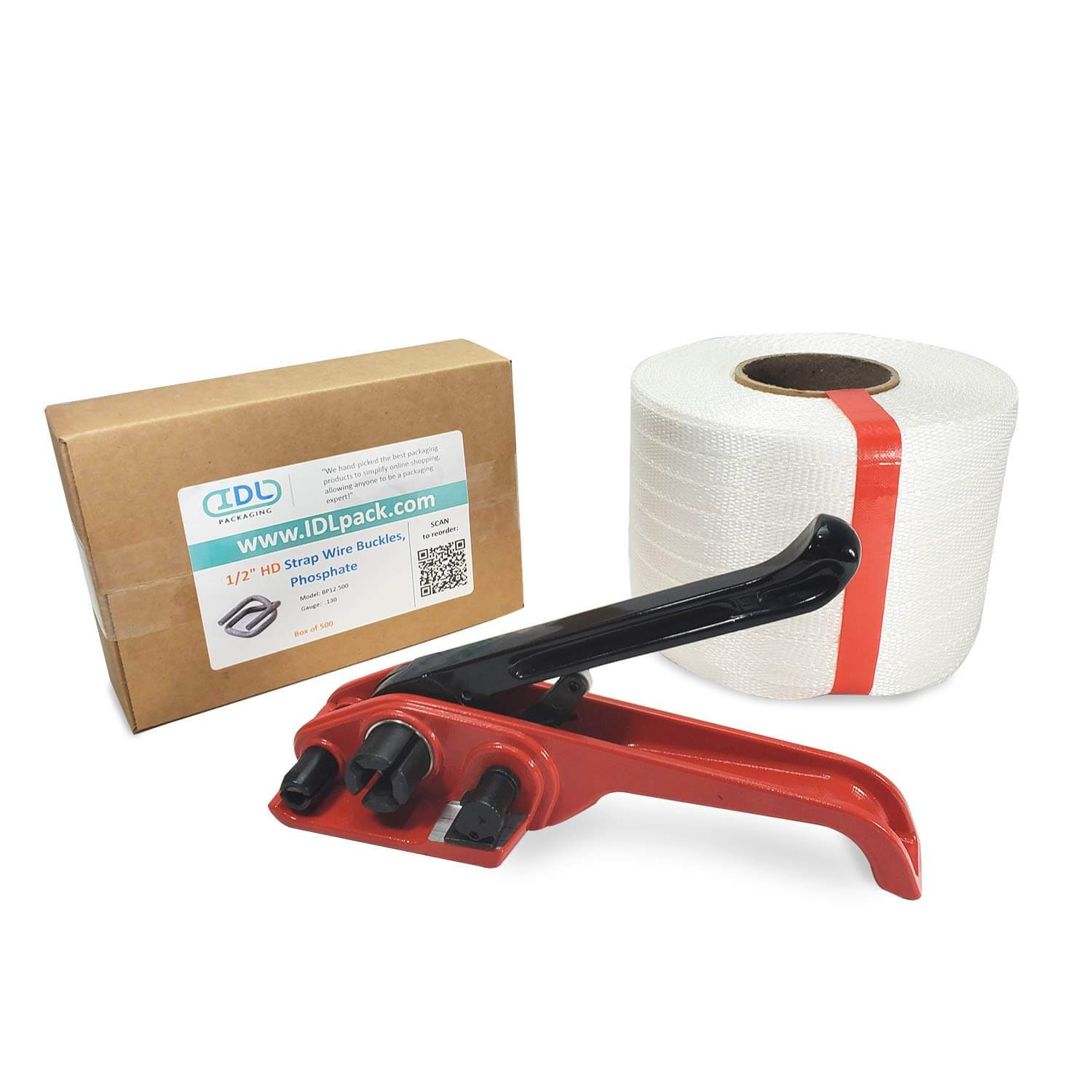 Standard 1/2" Woven Cord Strapping Kit, 650 lbs Break Strength 1