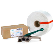 PRO 1/2" Woven Cord Strapping Kit with Standard Roll, 650 lbs Break Strength