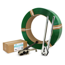 5/8" PRO Polyester (PET) Strapping Kit with Standard Coil, 1400 lbs. Break Strength