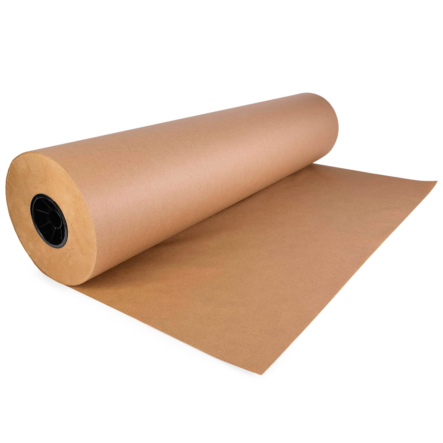 IDL Packaging Tear Resistant Kraft Paper 18 x 150' - Extra Durable 50 lbs  Thick, Brown Roll - 100% Recyclable Natural Kraft Wrapping Paper (Pack of 6  Roll) 