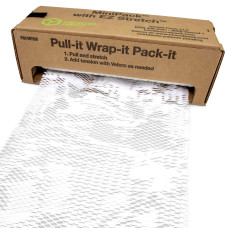 HexcelWrap Cushioning Kraft Paper in Self-dispensed Box, White