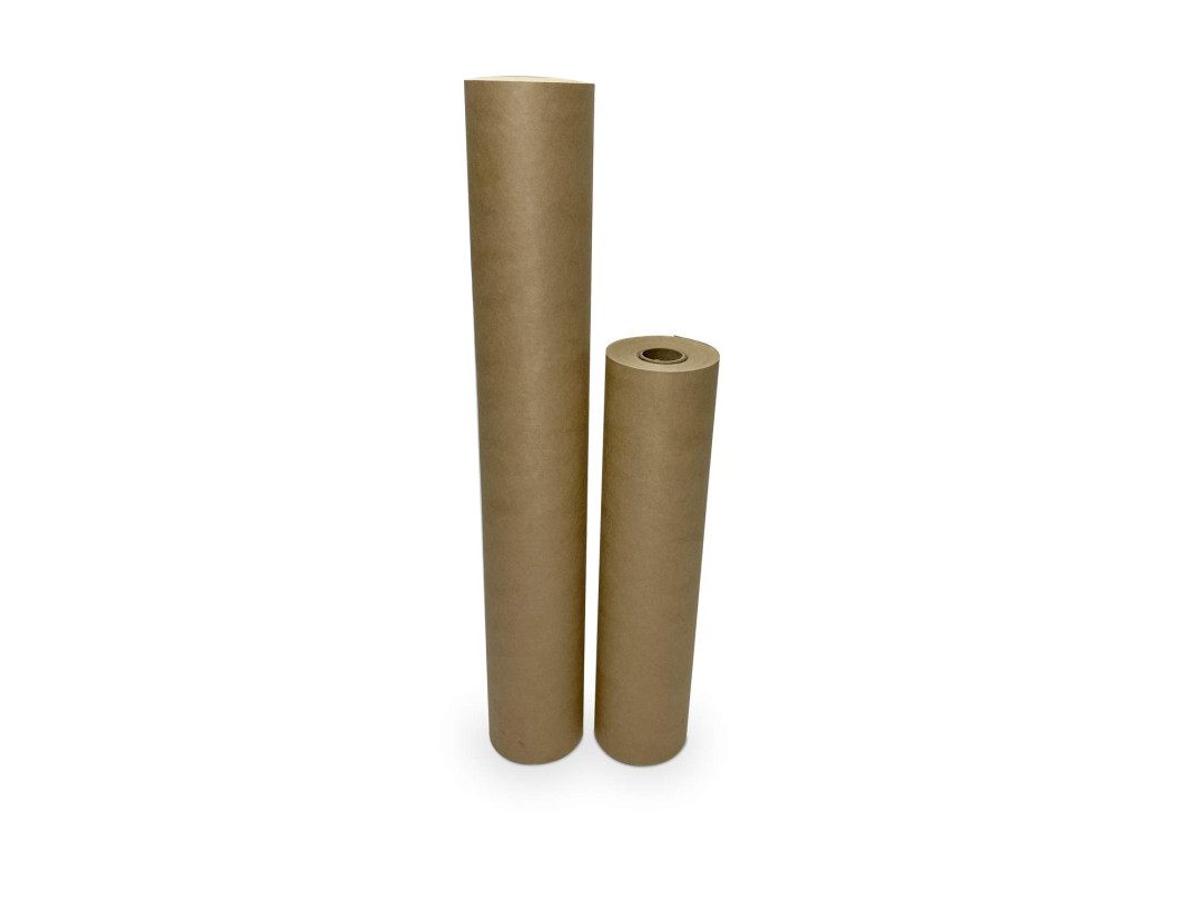 Masking Paper Set of 12" and 18" Brown Masking Paper Rolls (60-yard Long) for Protection from Water-Based Materials
