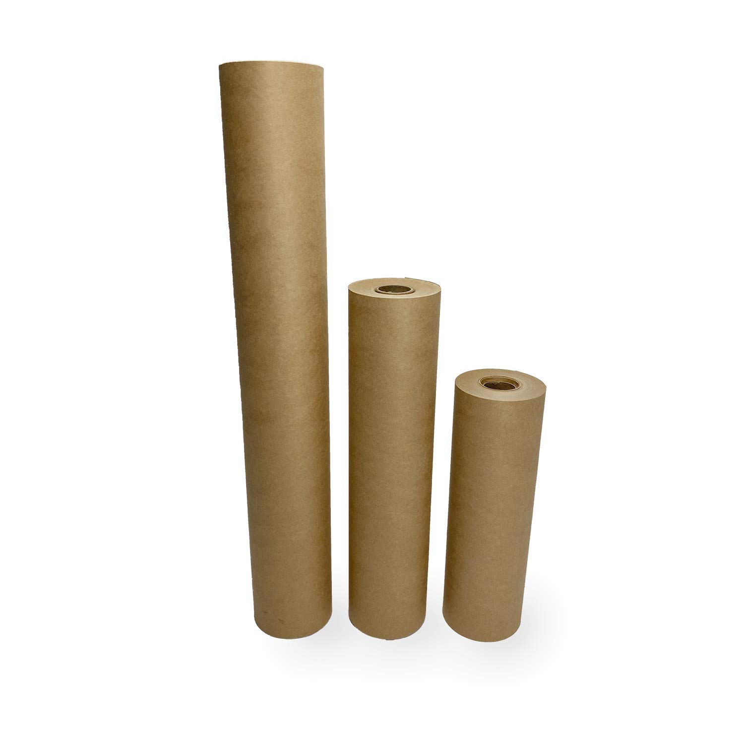IDL Packaging Masking Paper and Tape Set - 9 x 60 Yards Brown Masking Paper  (6 Rolls)