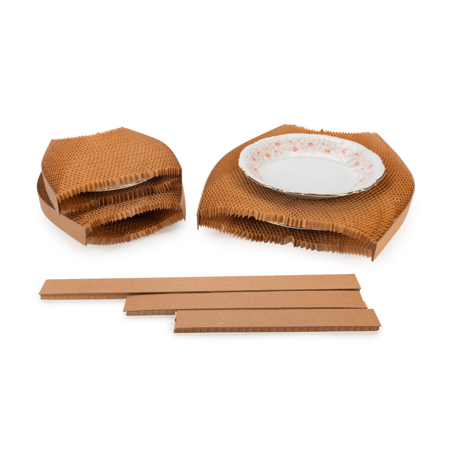 IDL Packaging 4 Flexi-Hex(tm) Honeycomb Packing Paper Sleeves, XS