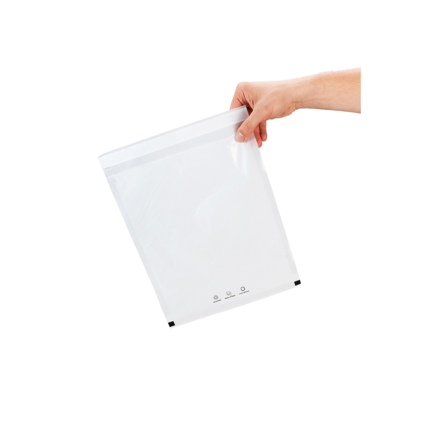 13.75 x 19.75 Vela™ Clear Paper Apparel Bag, XL, White buy in