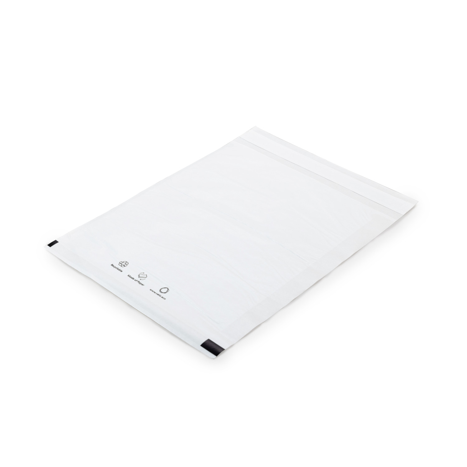 9.75 x 11.75 Vela™ Clear Paper Apparel Bag, M, White buy in