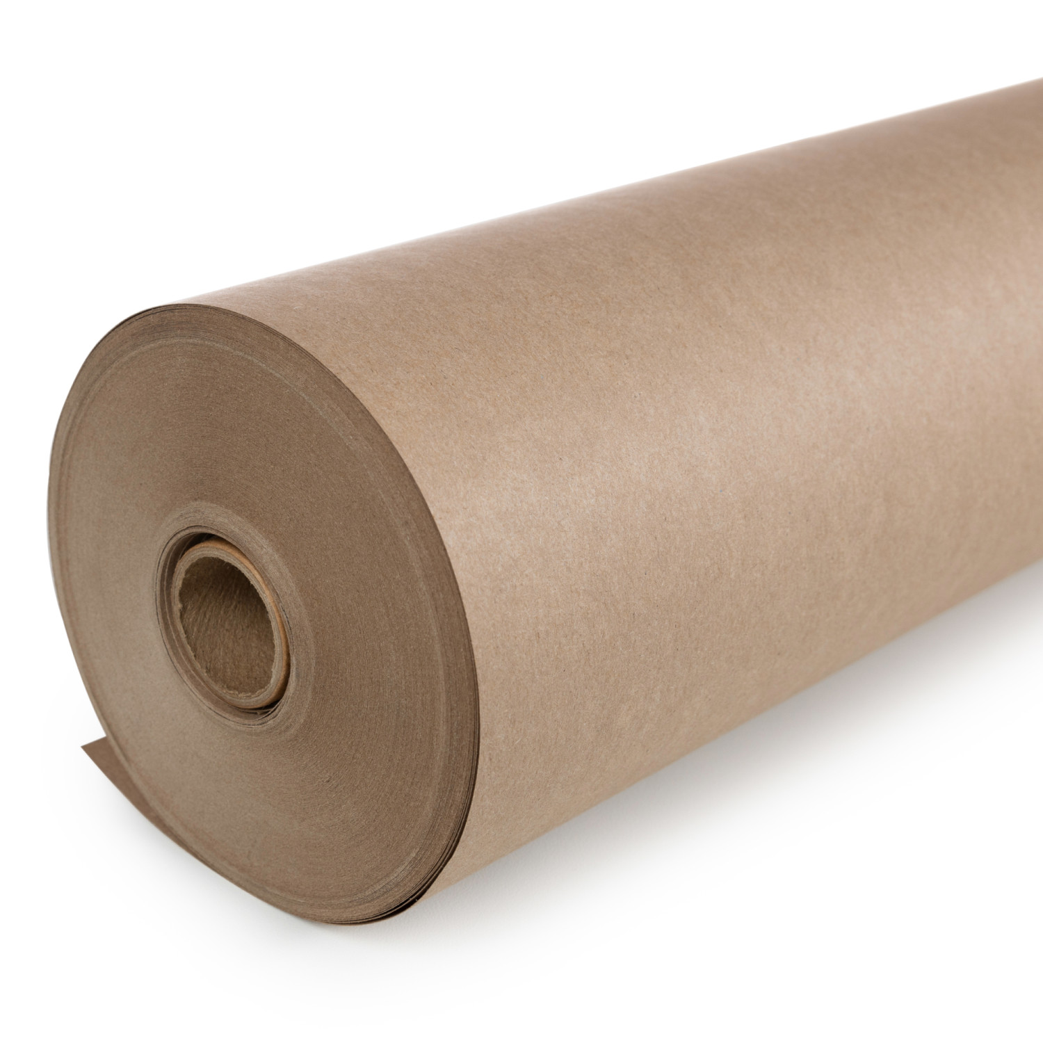Brown Kraft Wax Paper 66 - 6 diameter roll