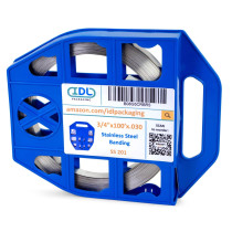 3/4" x 100' x .030" Stainless Steel Banding in Plastic Self-Dispensed Case with Handle 3/4" x 100' x .030" Stainless Steel Banding in Plastic Self-Dispensed Case with Handle