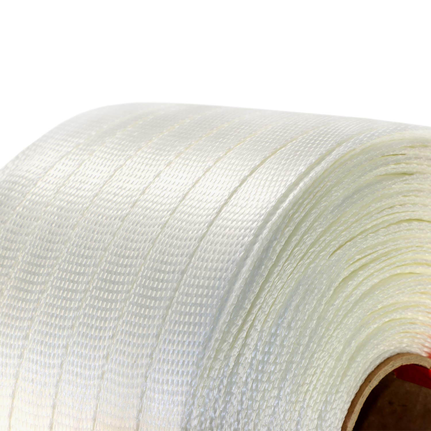 3/4" x 2100' Woven Cord Strapping Roll, 900 lbs Break Strength, 6" x 3" Core 2