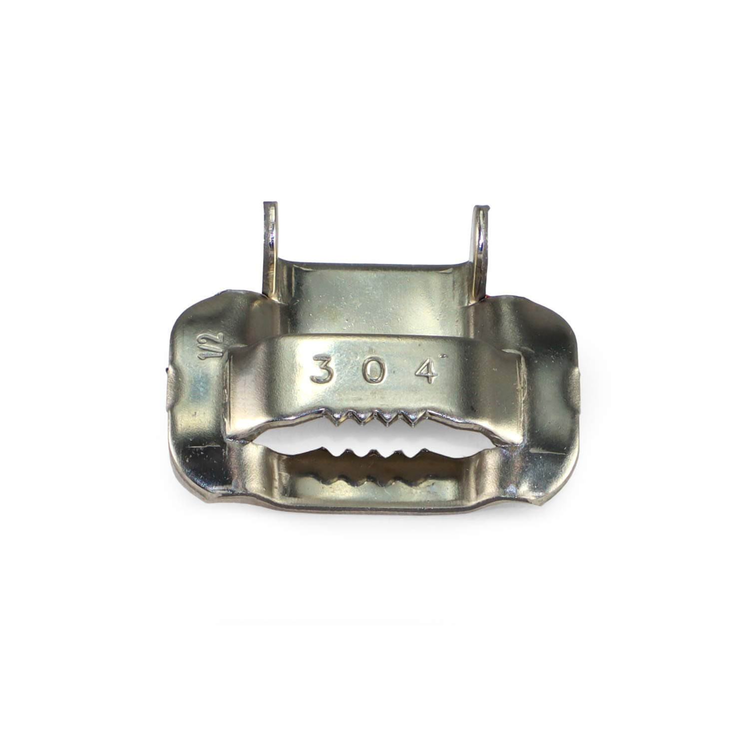 1/2" Open 304 Stainless Steel Ear-Lokt Buckle 1/2" Open 304 Stainless Steel Ear-Lokt Buckle 2