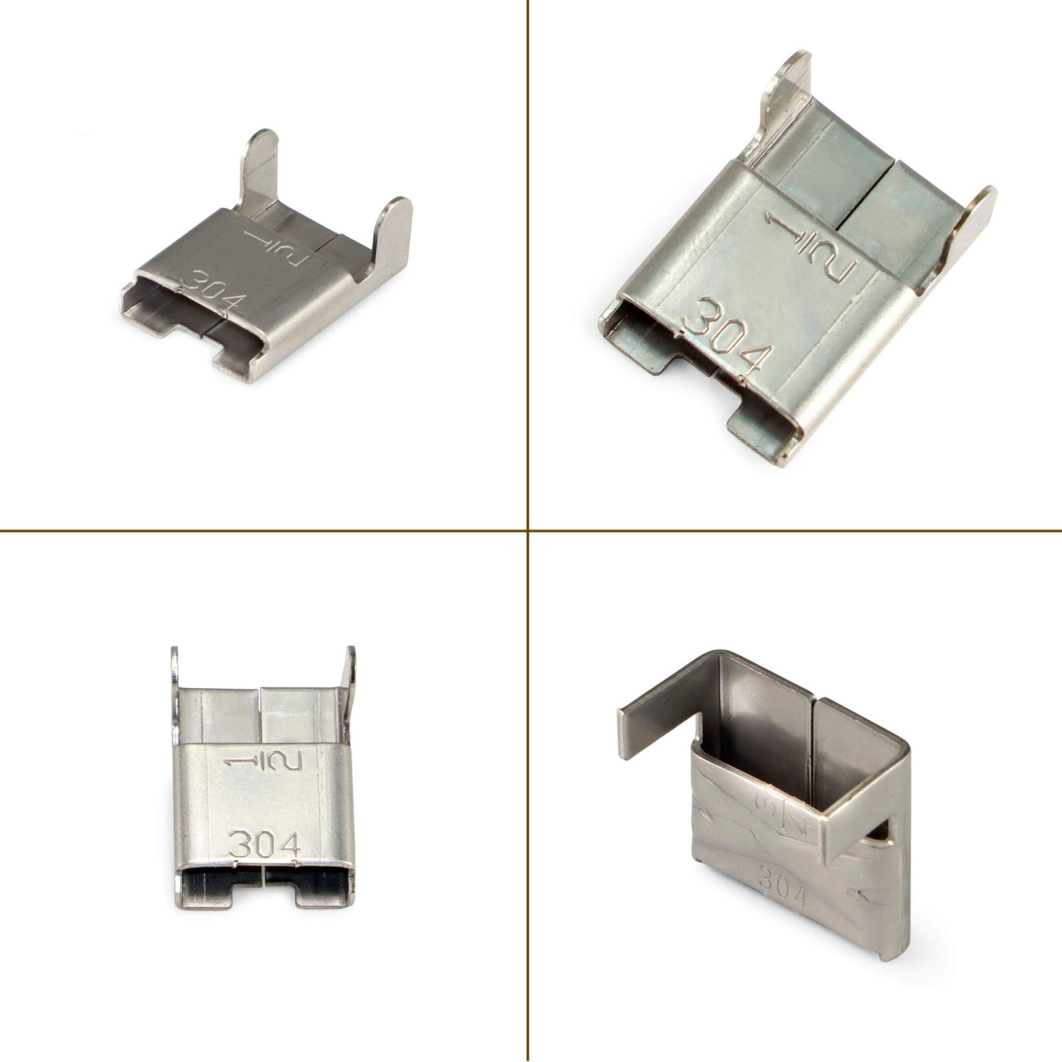 1/2" Closed 304 Stainless Steel Wing Seals 2