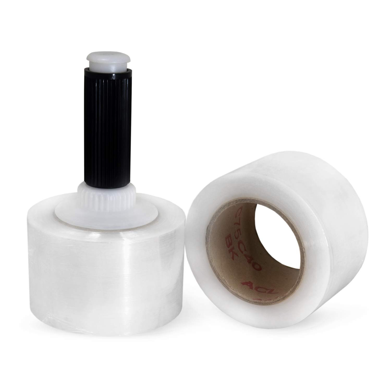 Pack of 180 Stretch Wrap Mini Rolls with 10 Handles of 80 Gauge (3" and 5" x 1000') Pack of 180 Stretch Wrap Mini Rolls with 10 Handles of 80 Gauge (3" and 5" x 1000') 3