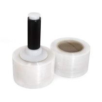 3" x 1000' 80 Gauge Hand Bundling Stretch Film with Reusable Handle, Clear 3" x 1000' 80 Gauge Hand Bundling Stretch Film with Reusable Handle, Clear
