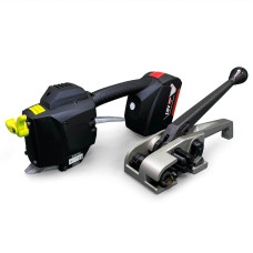 TEK-2 Set for Polyester (PET) Strapping, Battery Welder and HD Tensioner, Bosch Charger and Battery Included 3/4" Strap Width