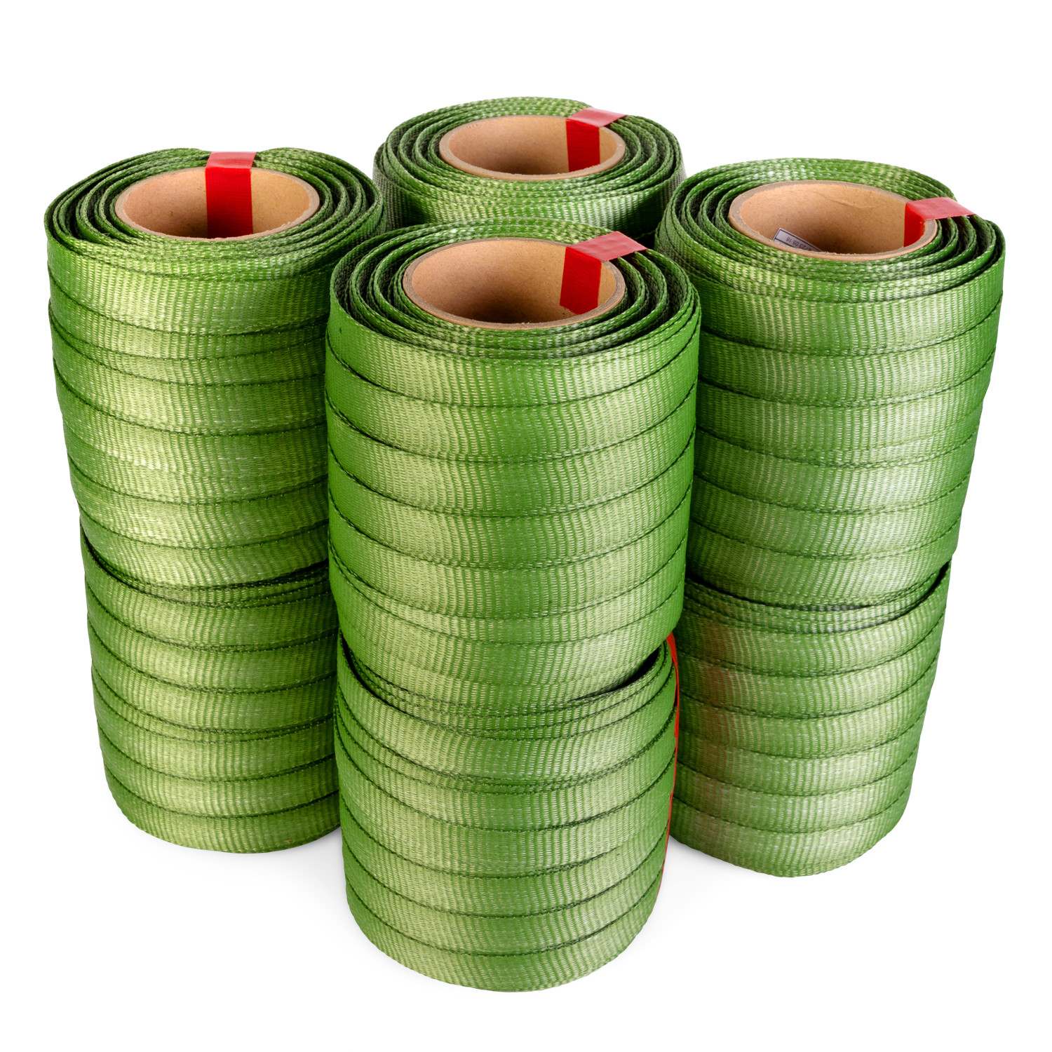 3/4 x 250' Heavy Duty Tree Tie Flat Rope, 1800 lbs Break Strength, Green  Color buy in stock in U.S. in IDL Packaging